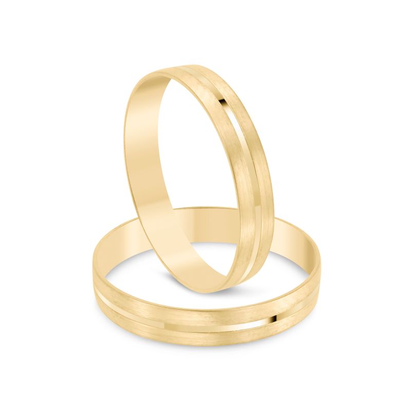 Par Aliança Ouro 10k  Reta  3,2mm  (801575)