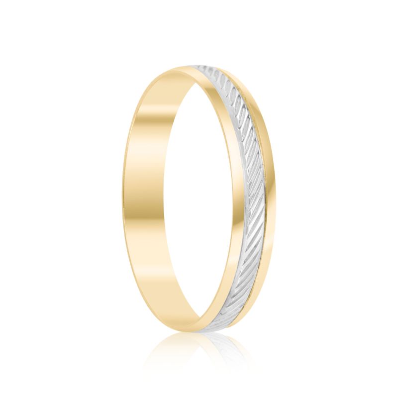 Par Aliança Ouro 10k  Abaulada  3,4mm  (801610)