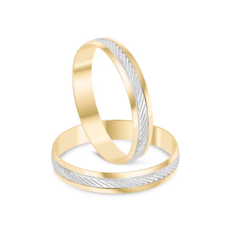 Par Aliança Ouro 10k  Abaulada  3,4mm  (801610)