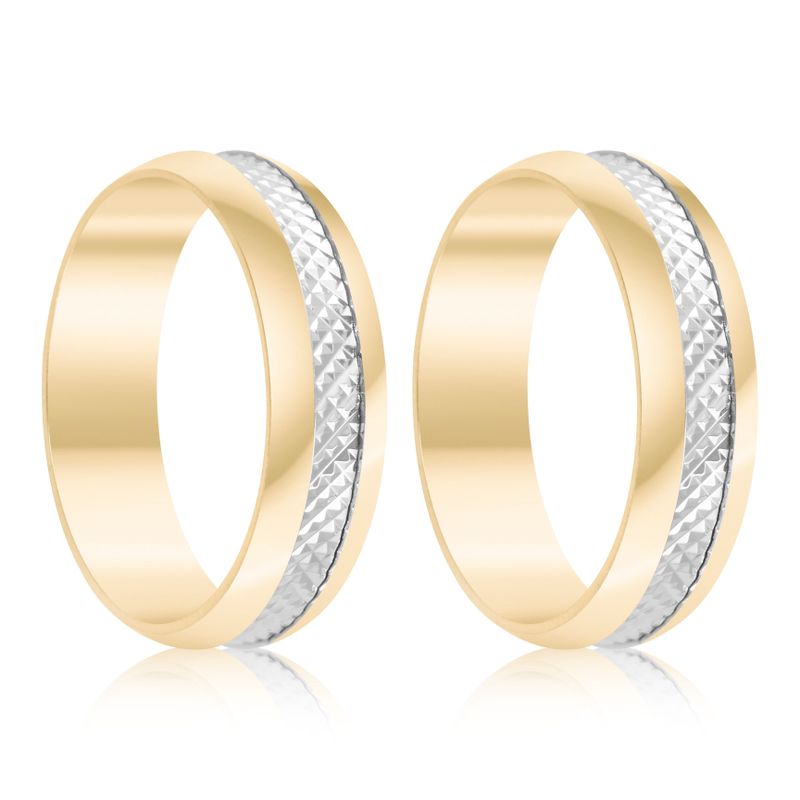Par Aliança Ouro 10k  Abaulada  5,7mm  (801558)