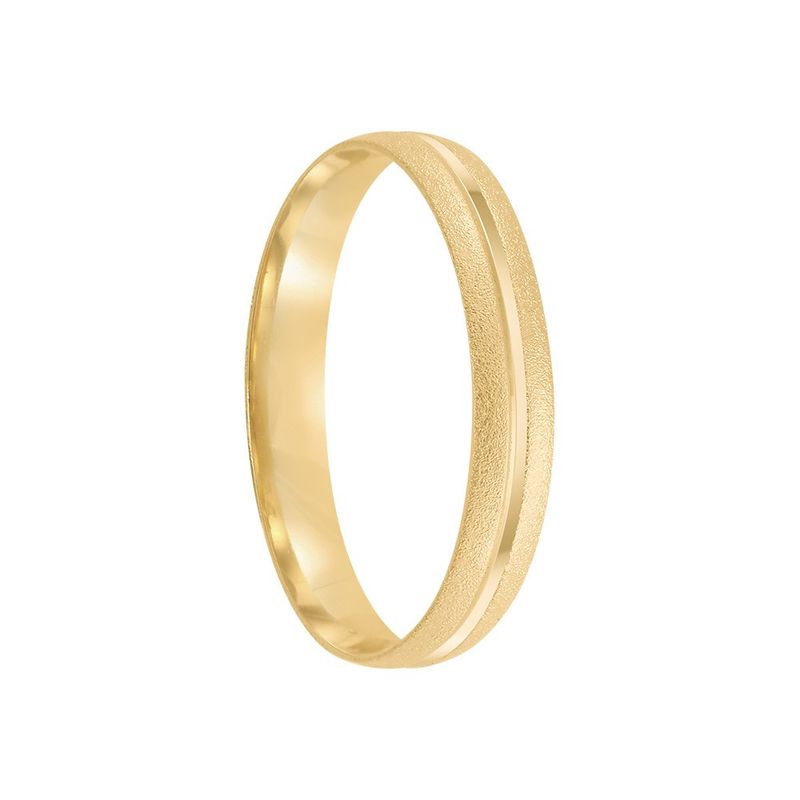 Aliança Ouro 18k Individual Abaulada 3mm (801986)