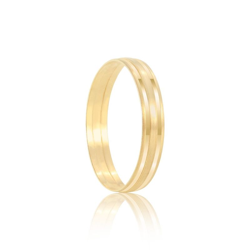 Aliança Ouro 18k Individual Reta 3mm (801379)