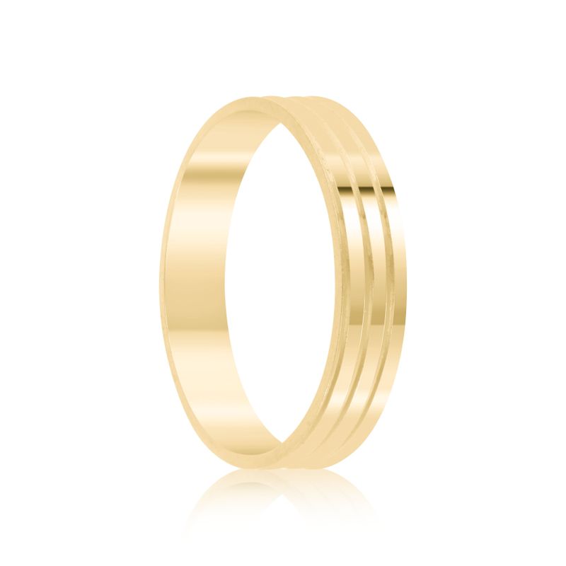 Aliança Ouro 18k Individual Reta 2,5mm (800062)
