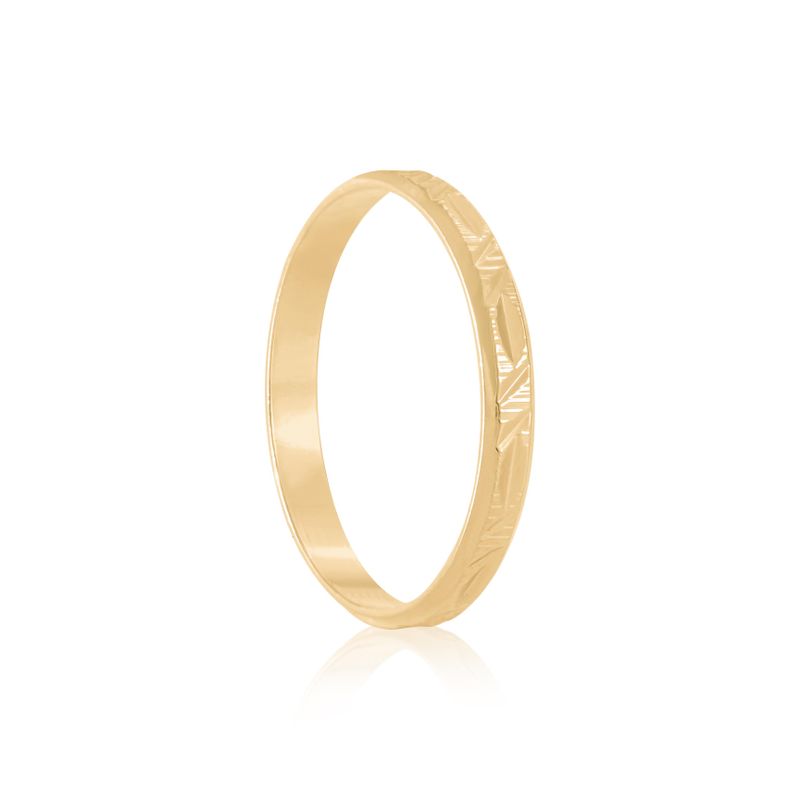 Aliança Ouro 18k Individual Reta 2,5mm (801377)