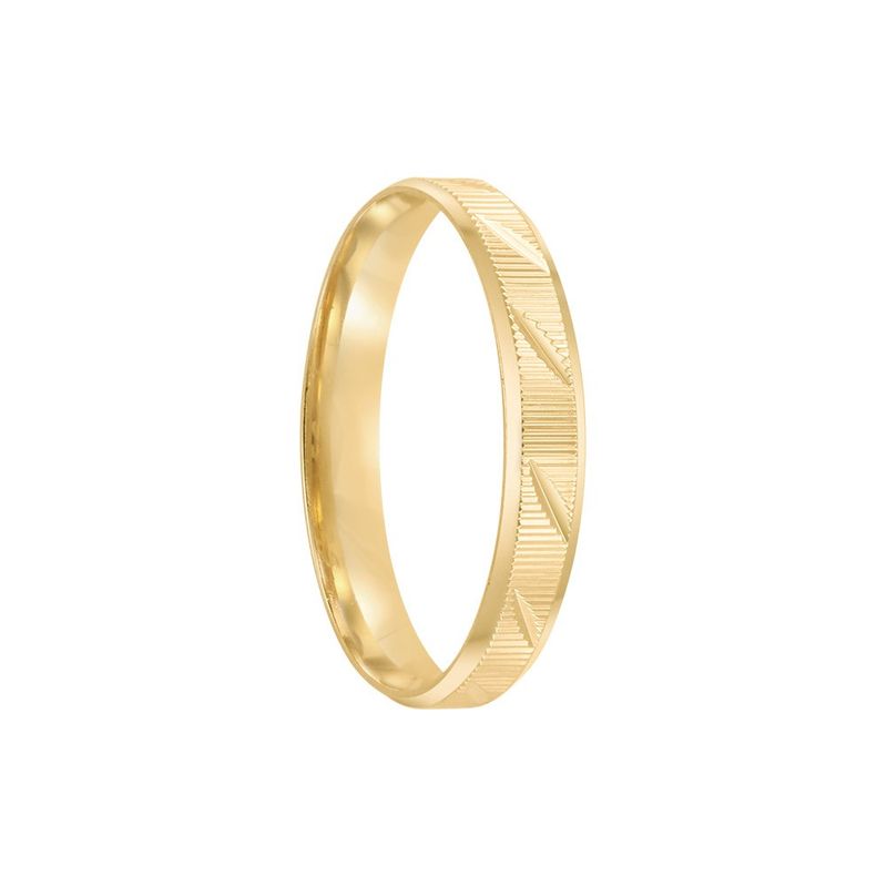 Aliança Ouro 18k Individual Reta 3mm (801991)