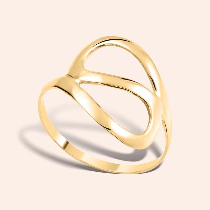 Anel Ouro 18k Angélica