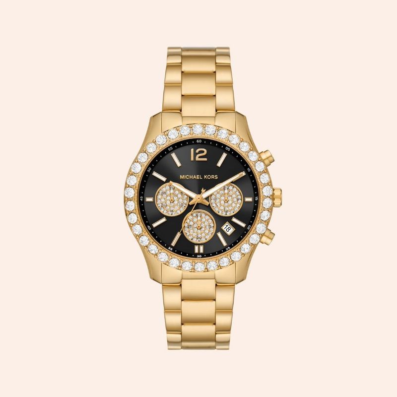 Relógio Michael Kors Feminino Cronógrafo Dourado MK7361/1DN