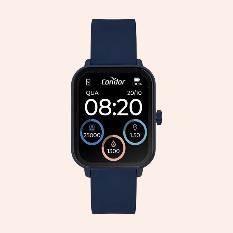 Relógio Condor Smartwatch Pulseira e Caixa Azul COSMART1AC/8A
