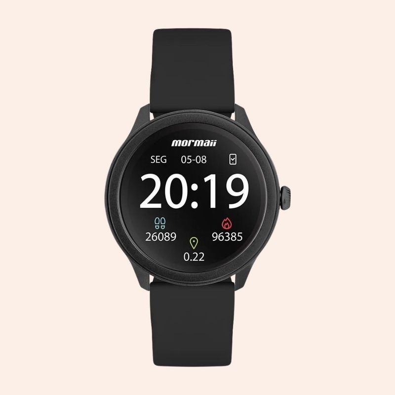 Relógio Mormaii Smartwatch Touchscreen Preto MOLIFEURAA/8P