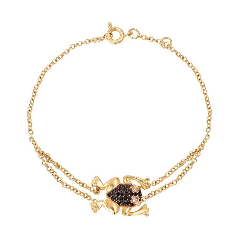 Pulseira Prata Sapo Zircônia 1801267