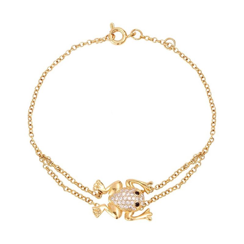 Pulseira Prata Sapo Zircônia 1801267
