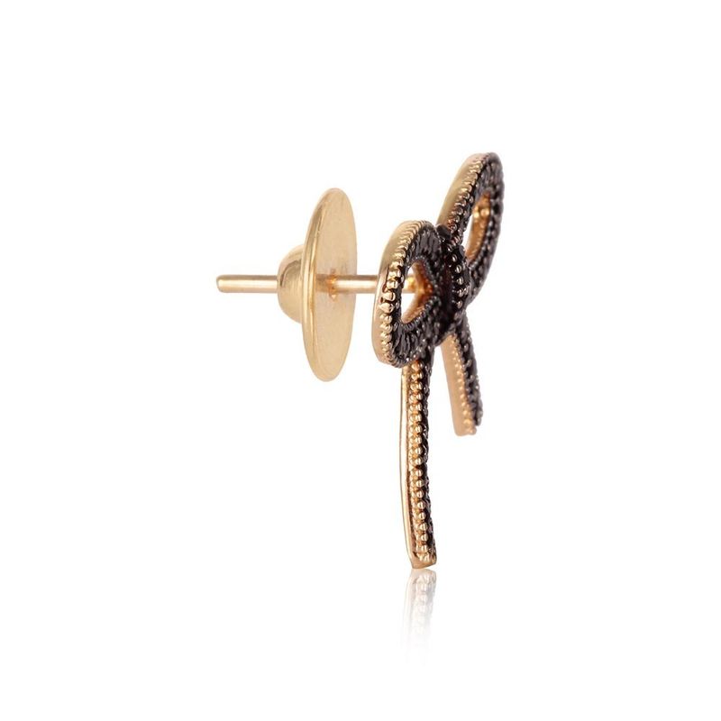 Brinco Prata Laço Zircônia 105739