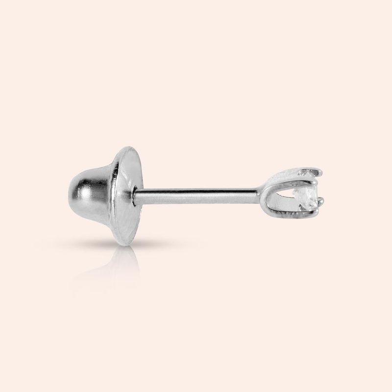 Brinco Ouro 18k Diamante 4 pontos 101798