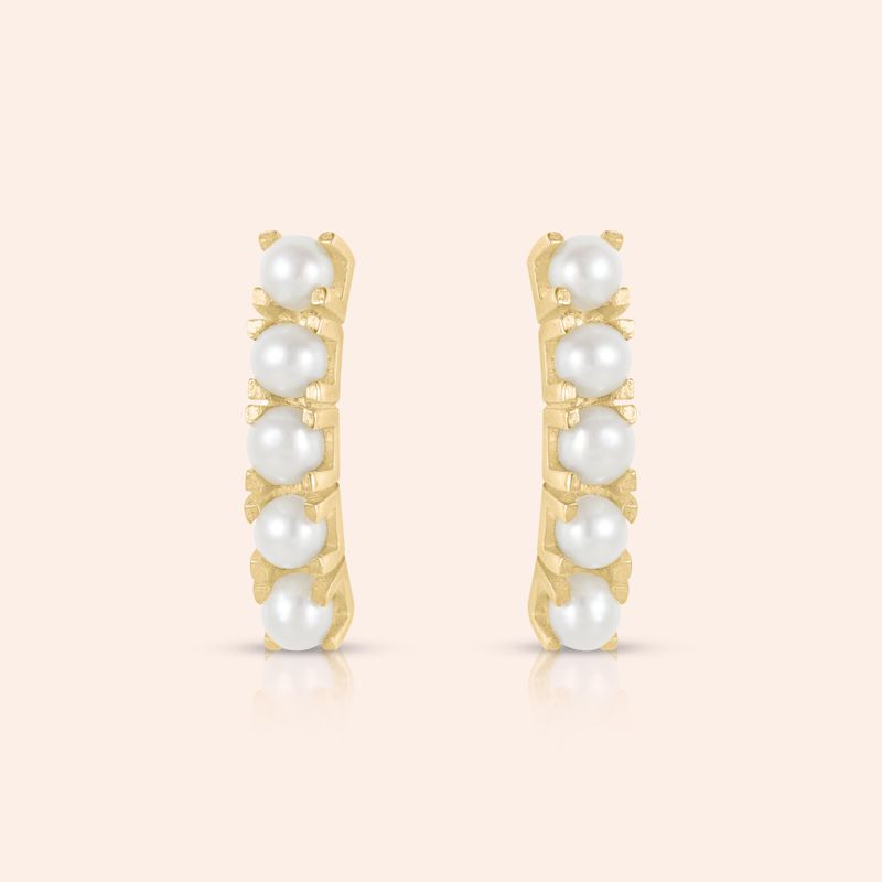Brinco Ouro 18k Pérola 104369