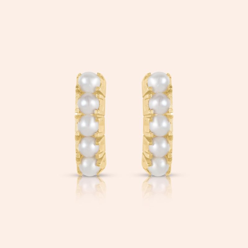 Brinco Ouro 18k Pérola 104370