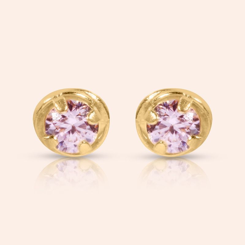 Brinco Ouro 18K Infantil 2,0mm Rococó 104804