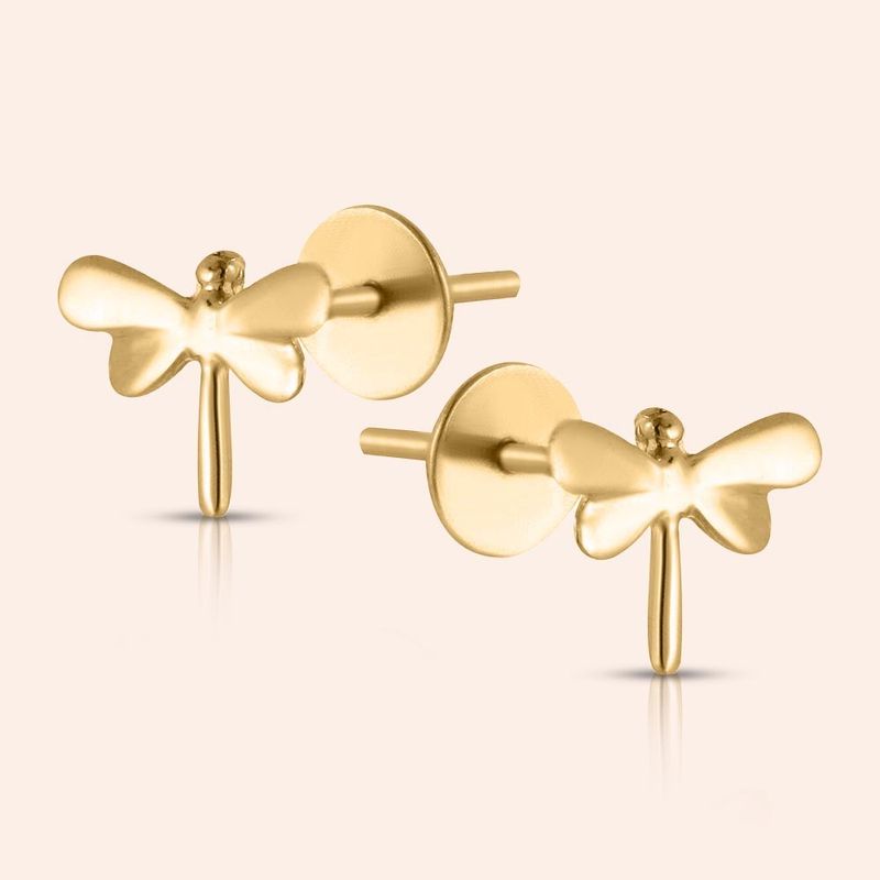 Brinco Ouro 18K Infantil Libélula 105851