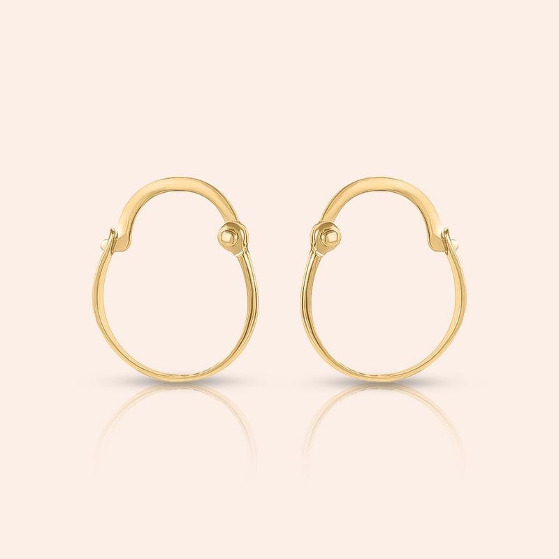 Brinco Ouro 18K  Infantil Argola 105159