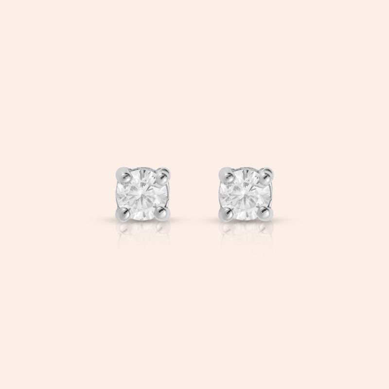 Brinco Ouro 18k Diamante 20 Pontos Coleção RV 113609OB
