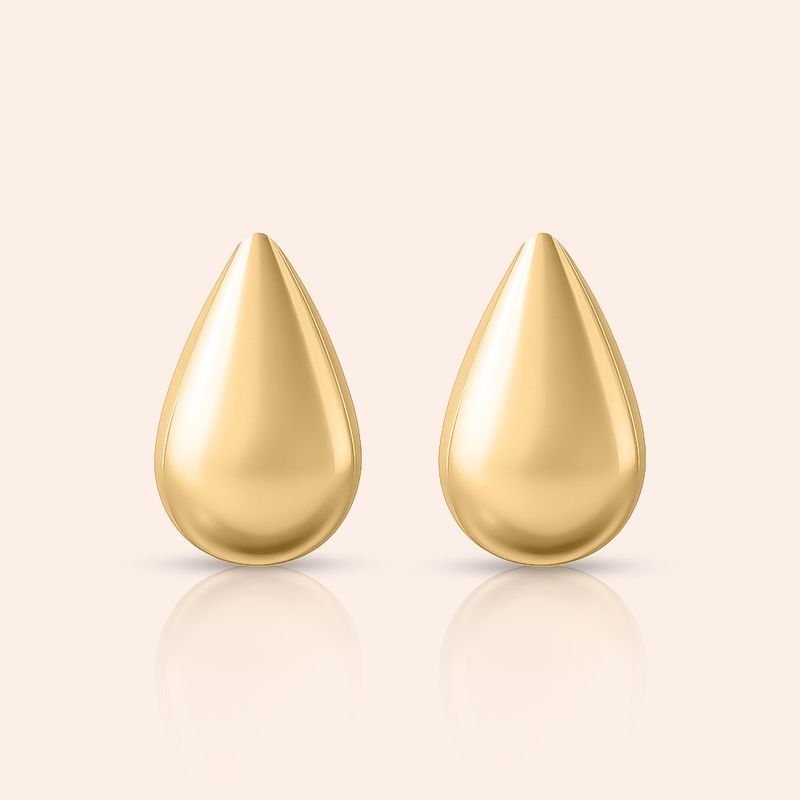 Brinco Ouro 18k Gota 116251
