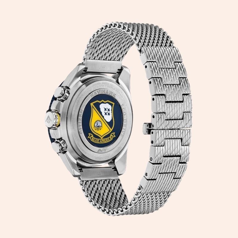 Relógio Citizen Blue Angels Ecodrive NavyHawk Radio Controle TZ31678F-CB5848-57L