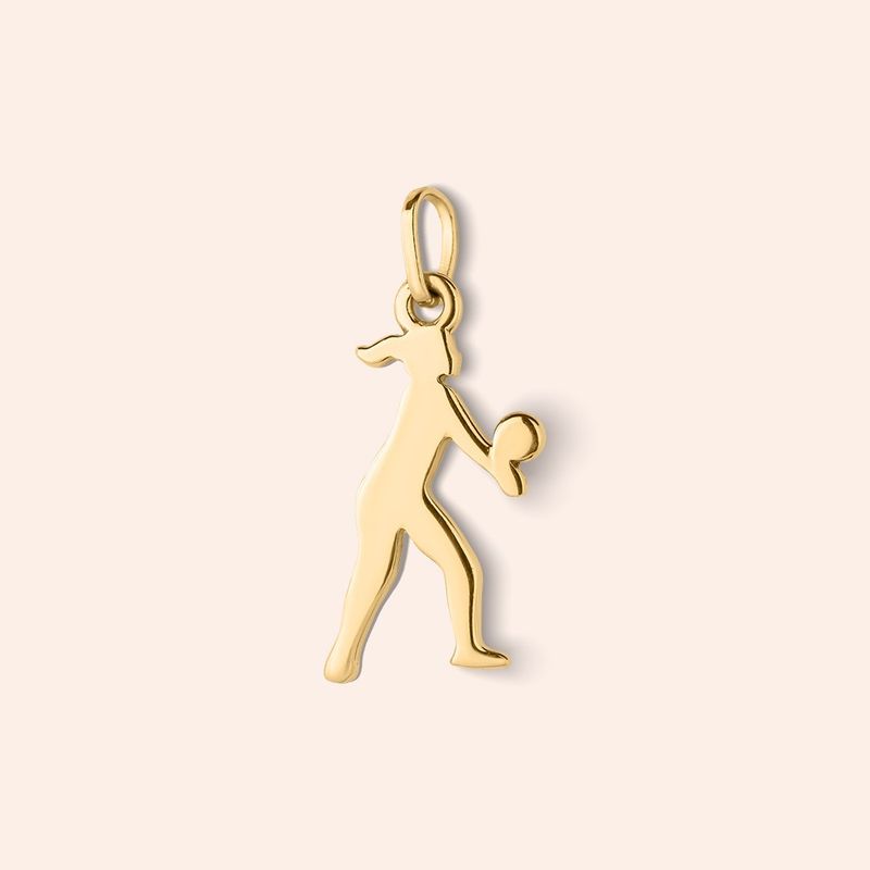 Pingente Ouro 18k  Jogadora de Vôlei 510623