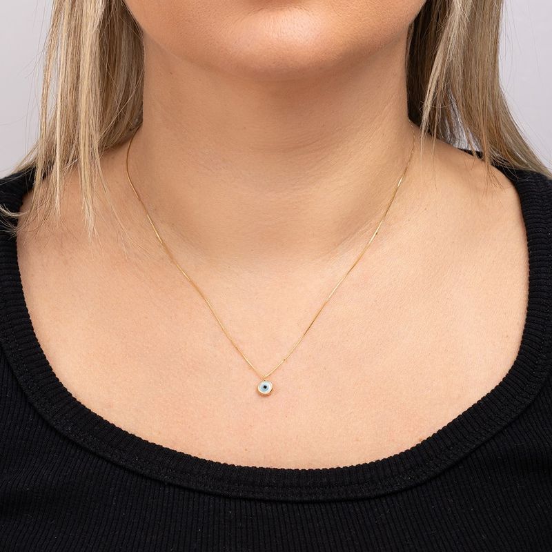 Gargantilha Ouro 18k Olho Grego 603328