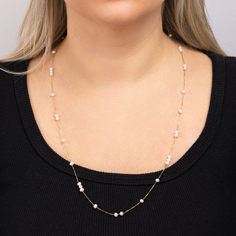Gargantilha Ouro 18K Pérola 604283