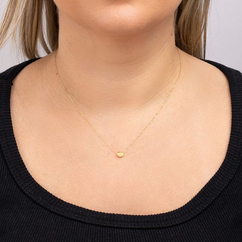 Gargantilha Ouro 18k Coração 605725