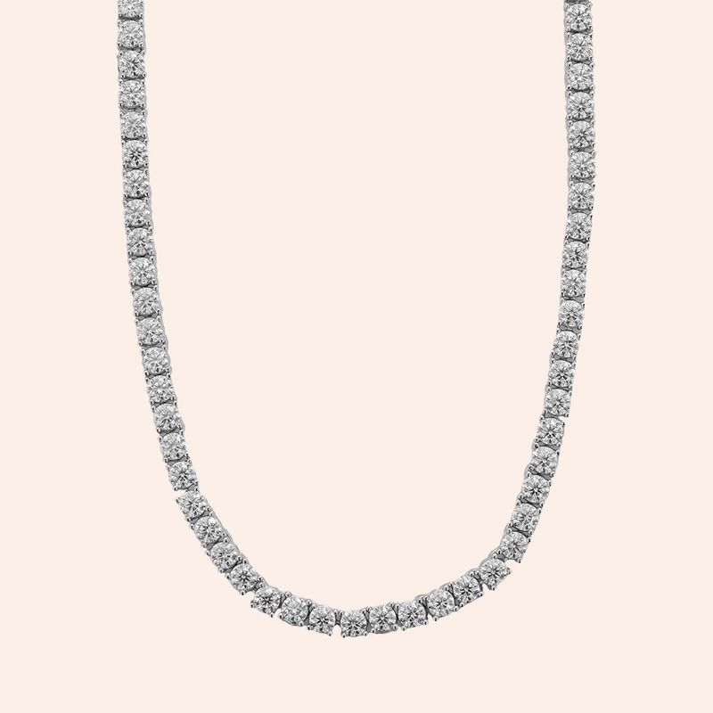 Gargantilha Prata 925 Riviera Moissanite 605877