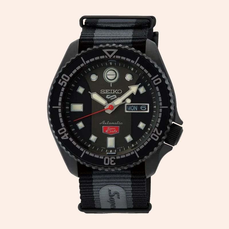 Relógio Seiko 5 Sports Automático Super Cub Honda SRPJ75B1
