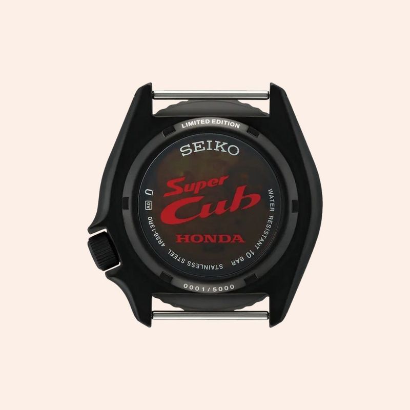 Relógio Seiko 5 Sports Automático Super Cub Honda SRPJ75B1
