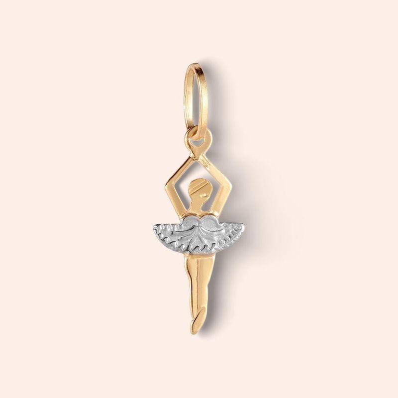 Pingente Ouro 18K Bailarina 500110