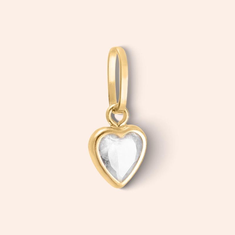 Pingente Ouro 18K Coração Zircônia 504427