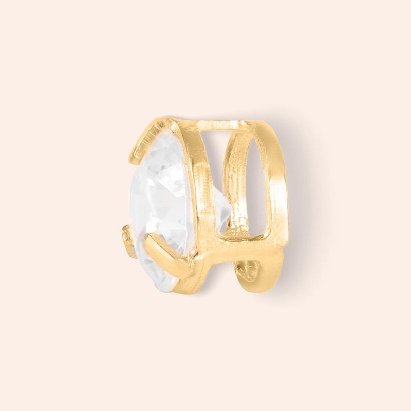 Pingente Ouro 18K Ponto de Luz Zircônia 4mm 504957