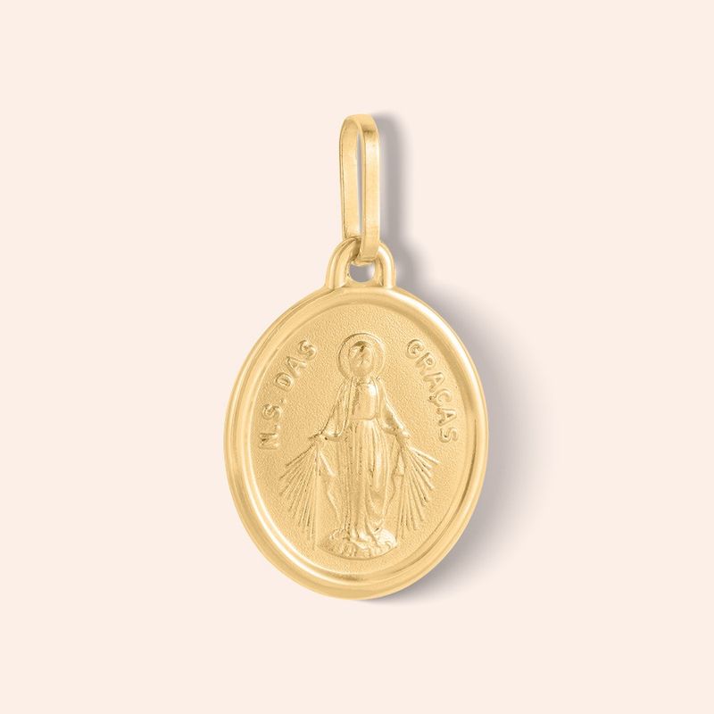 Pingente Ouro 18k Nossa Senhora das Graças 507146
