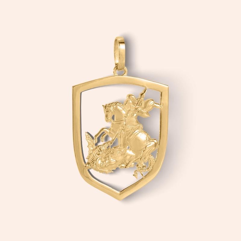 Pingente Ouro 18K São Jorge 507400