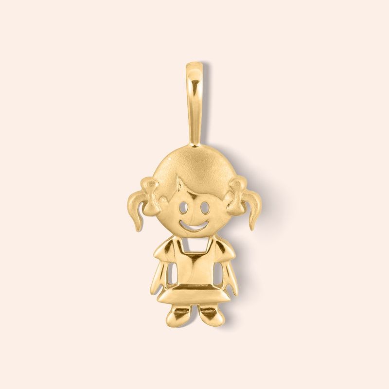 Pingente Ouro 18K Menina 509644