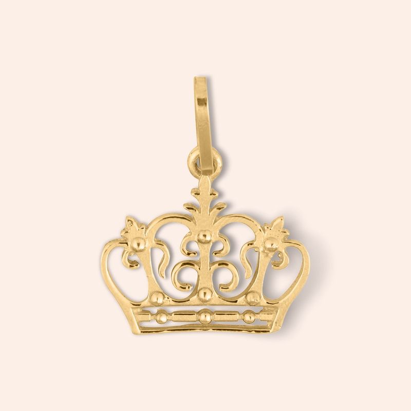 Pingente Ouro 18k Coroa 510106