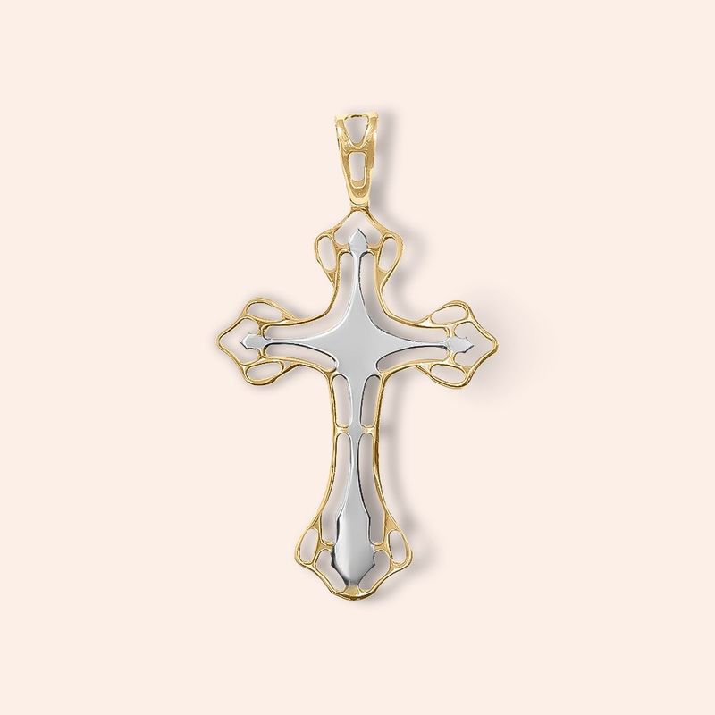 Pingente Ouro 18k Cruz 510379