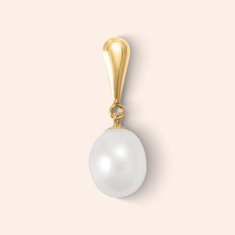 Pingente Ouro 18k Pérola Biwa 510671