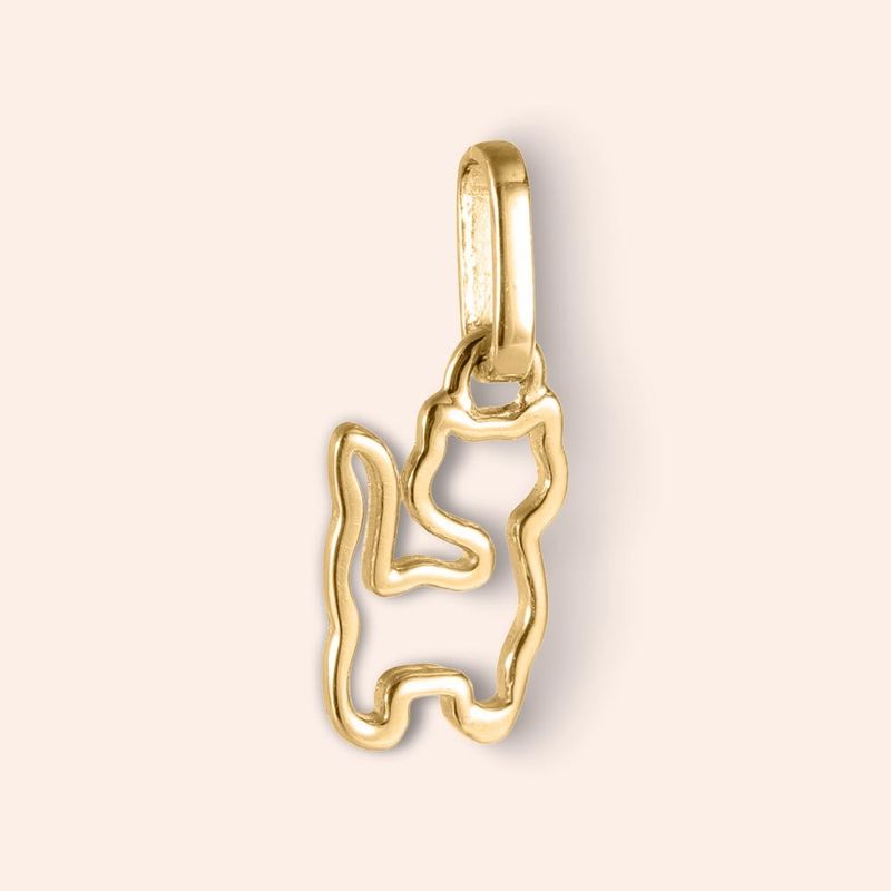 Pingente Ouro 18K Gato