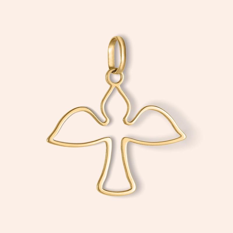 Pingente Ouro 18k Espírito Santo 512122