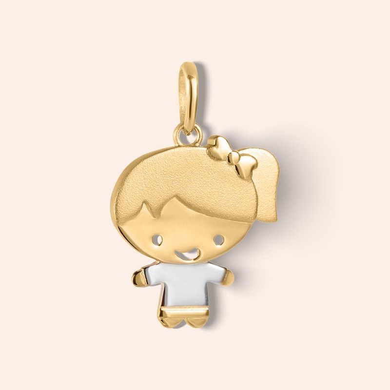 Pingente Ouro 18K Menina 512403