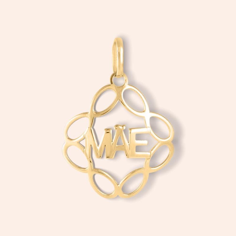 Pingente Ouro 18K Mãe Infinito
