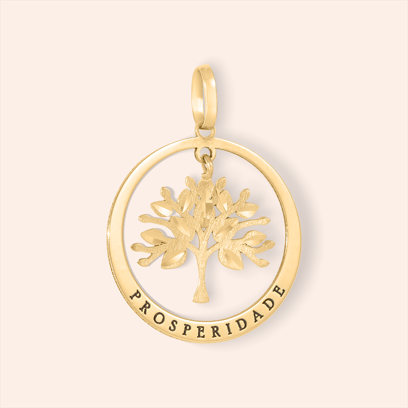 Pingente Ouro 18K Árvore Prosperidade 513635
