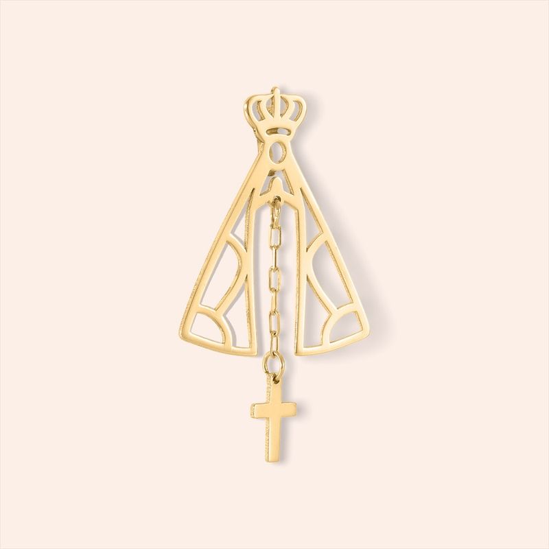 Pingente Ouro 18K Nossa Senhora Aparecida 514467