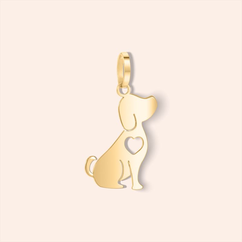 Pingente Ouro 18k Cachorro 514658