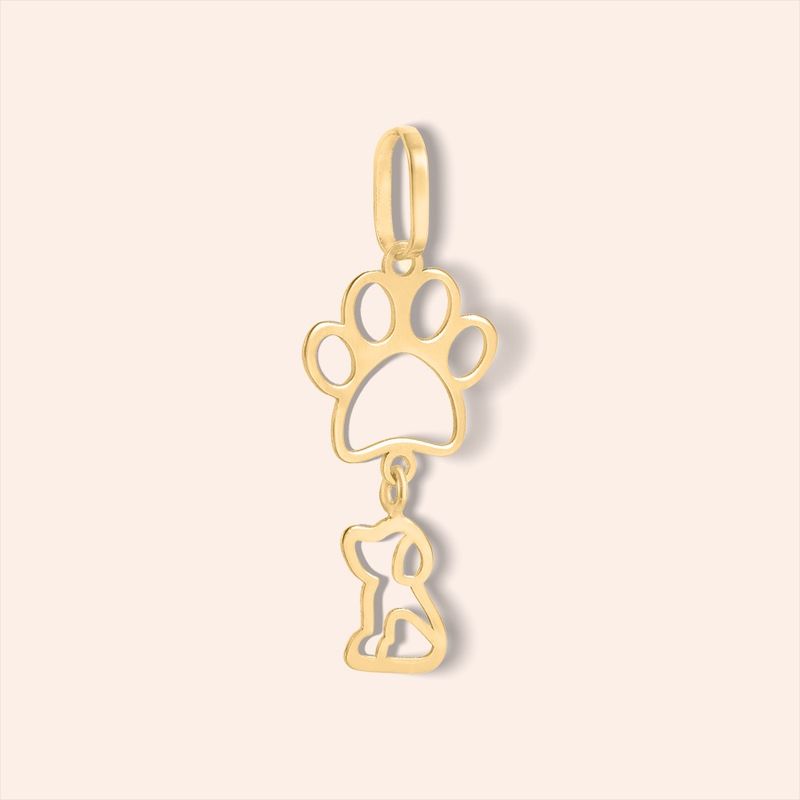 Pingente Ouro 18k Pata Cachorro 515881