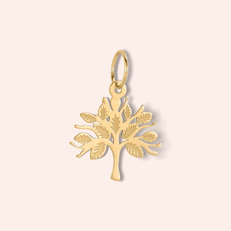 Pingente Ouro 18k Árvore 516484